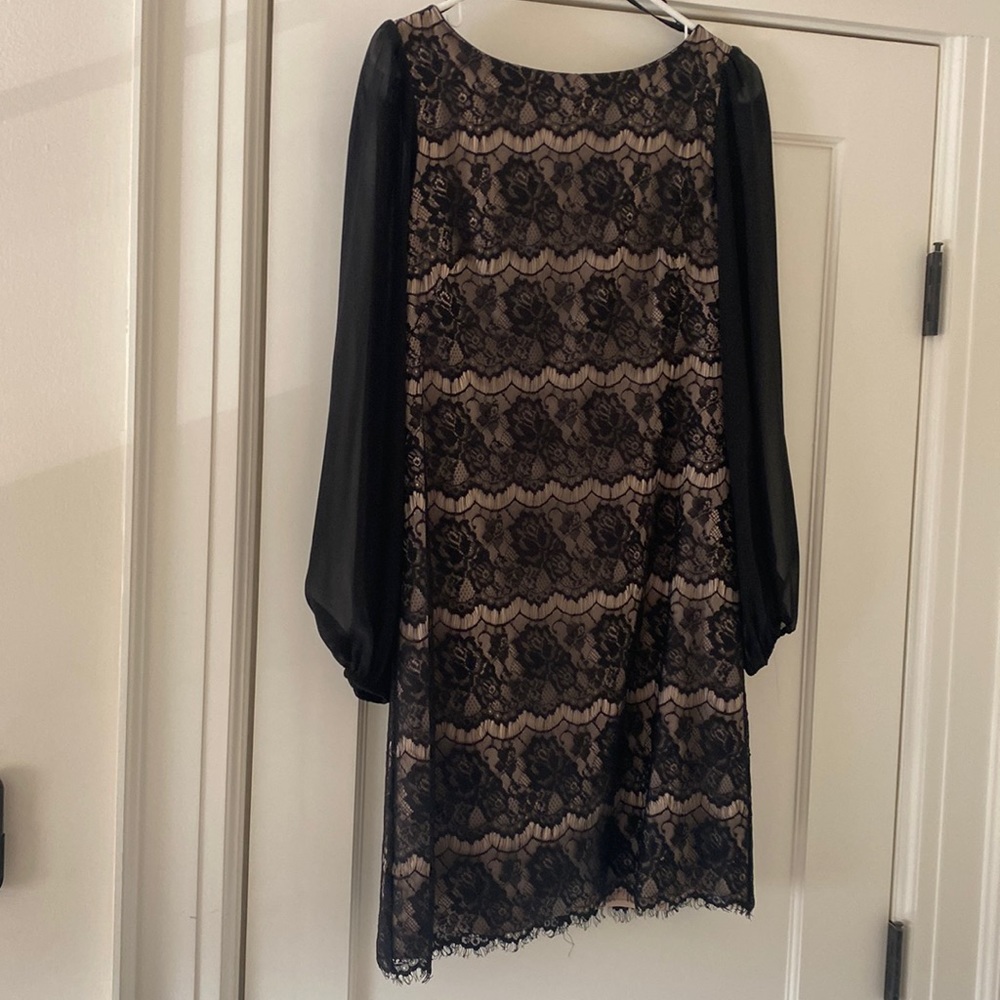Black lace dress